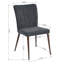 Haley 44cm H Cotton Upholstered Side Chair