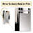 Abstract Transitional Shapes IV - Abstract Shapes Large Wall Mirror, Black Unique Mirror, Printed Metal Art-892354345
