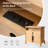 Elfine Transitional 28"W Curved 3-Drawer End Table with Charging Station and Simple Assembly-970570225