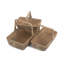3 Piece Wicker Garden Trug Basket Set