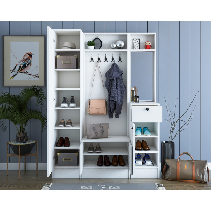 Arbre d'entrée Binstead avec rangement pour chaussures