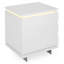 Haeli 50cm W Stainless Steel Bedside Table