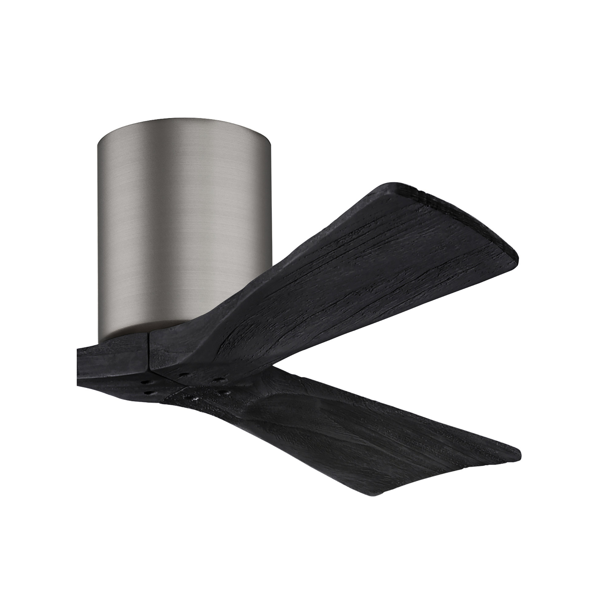 Olivier 3 Blade Ceiling Fan, Brushed Pewter, Matte Black, 42"