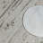 Marble Accent Table Round Modern Stone Side Table with Sculptural Split-Top Design for Living Room, Bedroom, or Office 24" Ivory & Gray