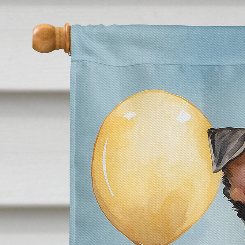 Drapeau «Happy Birthday House», Schnauzer
