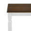 Table de salle à manger extensible de 59 à 77 po pour 4 à 6 personnes, plateau en bois aggloméré peint, table de cuisine de style campagne moderne, pieds en bois d'hévéa massif, peu encombrant pour la cuisine, la salle à manger, le plateau brun et la base beige-1196565961