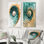 Coastal Spiral Emerald Seashell I - Collection d'art mural animaux 2 panneaux