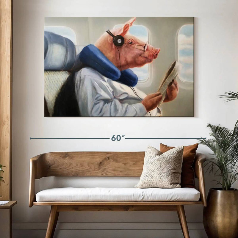 When Pigs Fly II, 34'' H X 51'' W