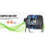 Bac à compost 43gal, composteur culbuteur à double chambre (29 po x 24,6 po x 37,6 po, 21,9 lb) - Idéal pour le jardin / la cuisine / la cour / l'extérieur, structure en acier + PP sans BPA, culbutage à 360 ° (4 à 6 semaines de compost) , 2 portes coulissantes