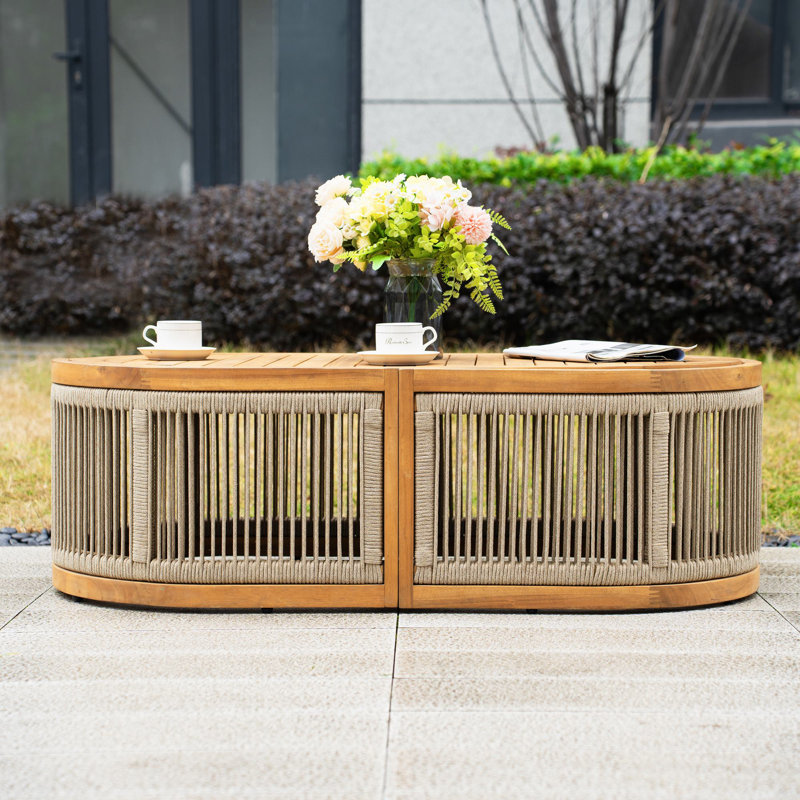 Table ovale en acacia