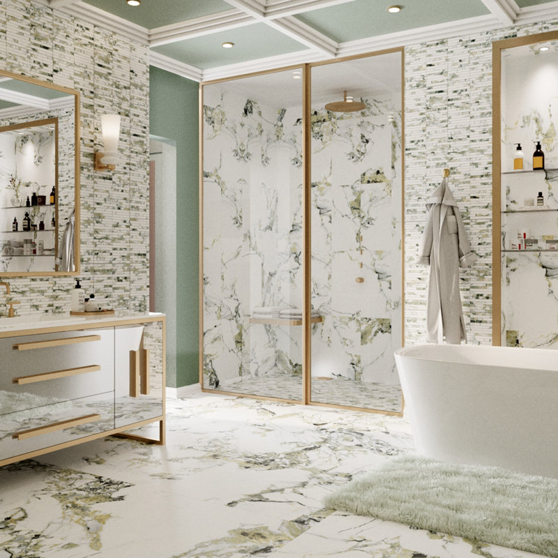 Touche 23-1/2 In. X 47-1/8 In. Porcelain Floor And Wall Tile