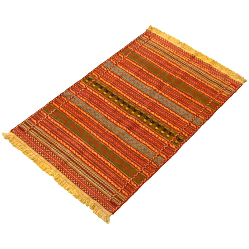 One-of-a-Kind 3'3" X 5'1" New Age Wool Area Rug in