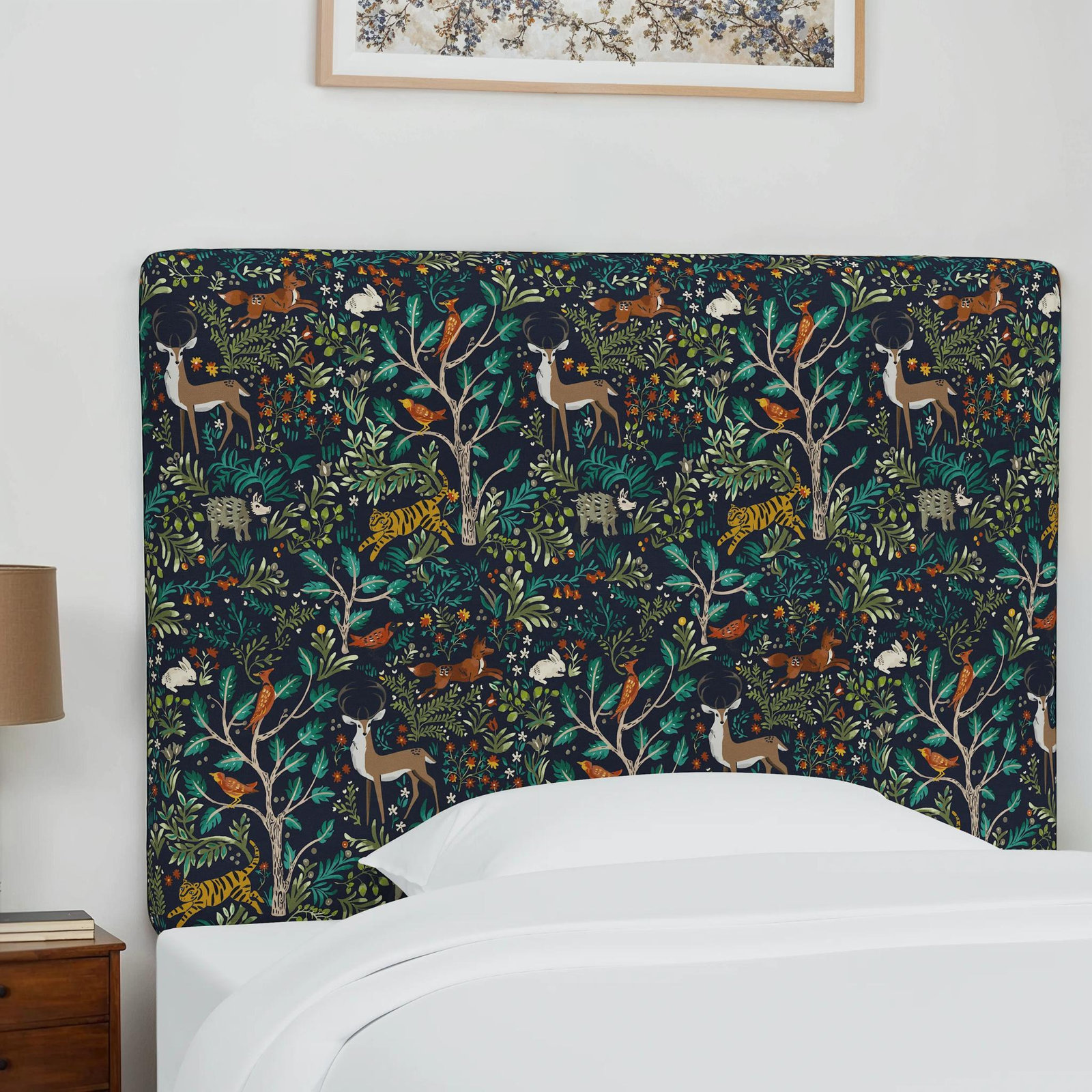 Eisley Upholstered Panel Headboard, Full, Prance Admiral