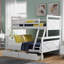 Lit superposé avec échelle, deux tiroirs de rangement, garde-corps de sécurité, simple sur double, H 63,00 po x l 77,10 po x L 78,70 po-956764429