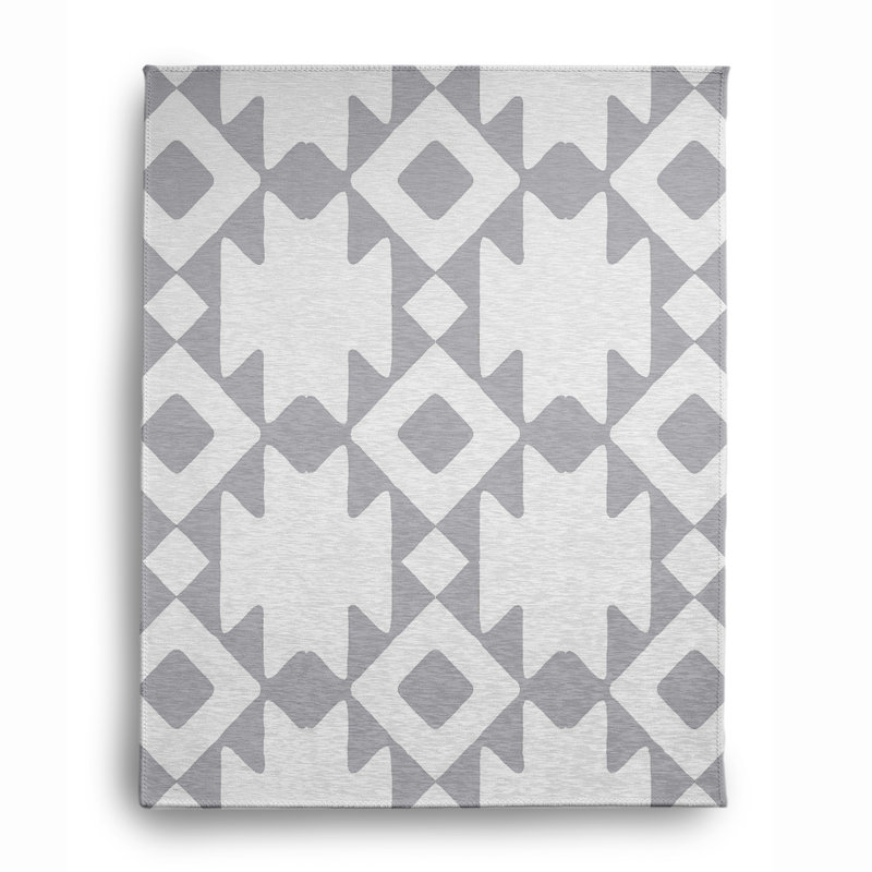 Chenille Geometric Indoor Rug, Rectangle 8' x 10'