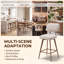 Upholstered Counter Stool with Metal Frame-437404461