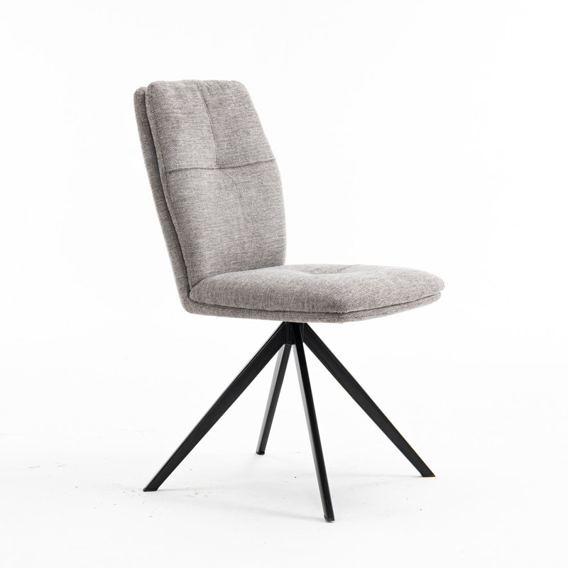 Adedotun Upholstered Dining Chair, Grey, 8