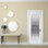 80'' Solid Wood Glass without Installation Hardware Kit Slab Door