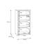 54.8 cm W Chest of 4 Drawers-1739381475