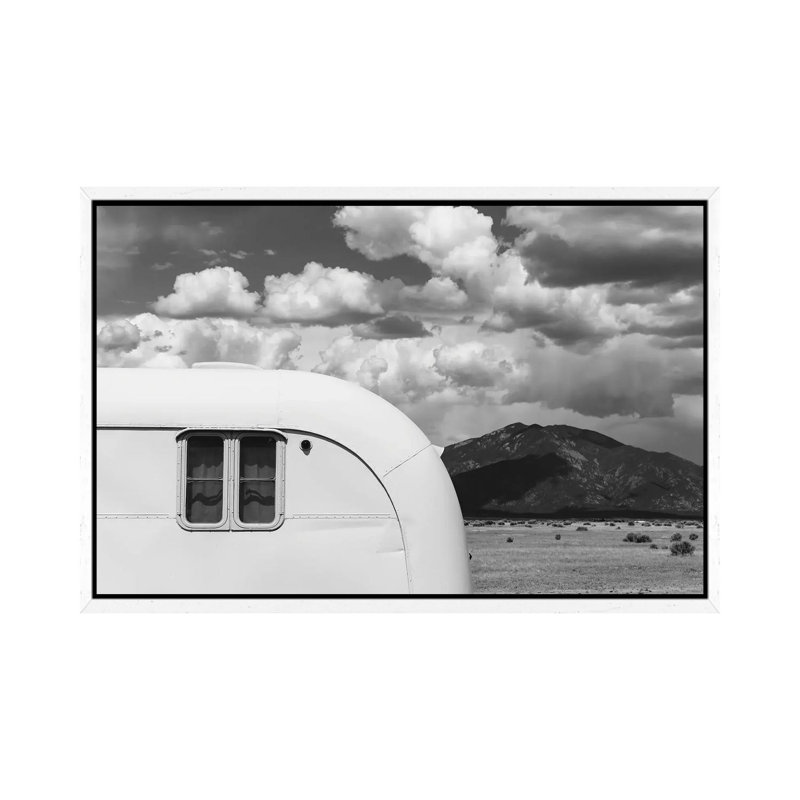 New Mexico Airstream VII by Bethany Young - Print on Canvas, 101.6cm H x 152.4cm W x 3.81cm D, White Framed