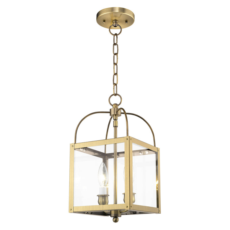 Amores 2 - Light Pendant, Antique Brass, Clear