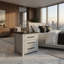 Table de chevet beige Avery