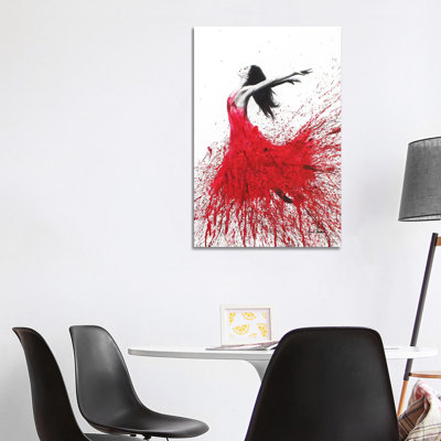 Rose Dance 1 Piece Wrapped Canvas Painting