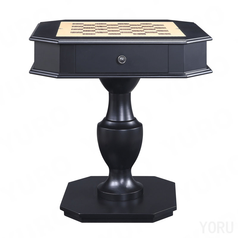 Black Finish Game Table