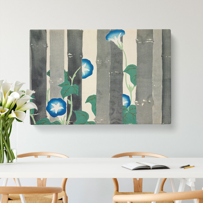 Morning Glory Flowers by Kamisaka Sekka - Wrapped Canvas, 35cm H x 50cm W x 3cm D