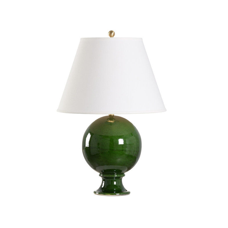 Sphere Table Lamp, Emerald Green