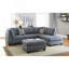 3 pièces Canapé modulaire gris et gris-337265579