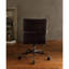 Chaise de bureau en cuir antique ardoise - hauteur réglable, rembourrage luxueux, base en métal 5, assise confortable, élégante et ergonomique avec support lombaire, siège pivotant, hauteur, rembourrage,-650722748