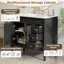 Ensemble de meuble-lavabo 36 po avec lavabo en céramique, rangement moderne-526662998-526662993