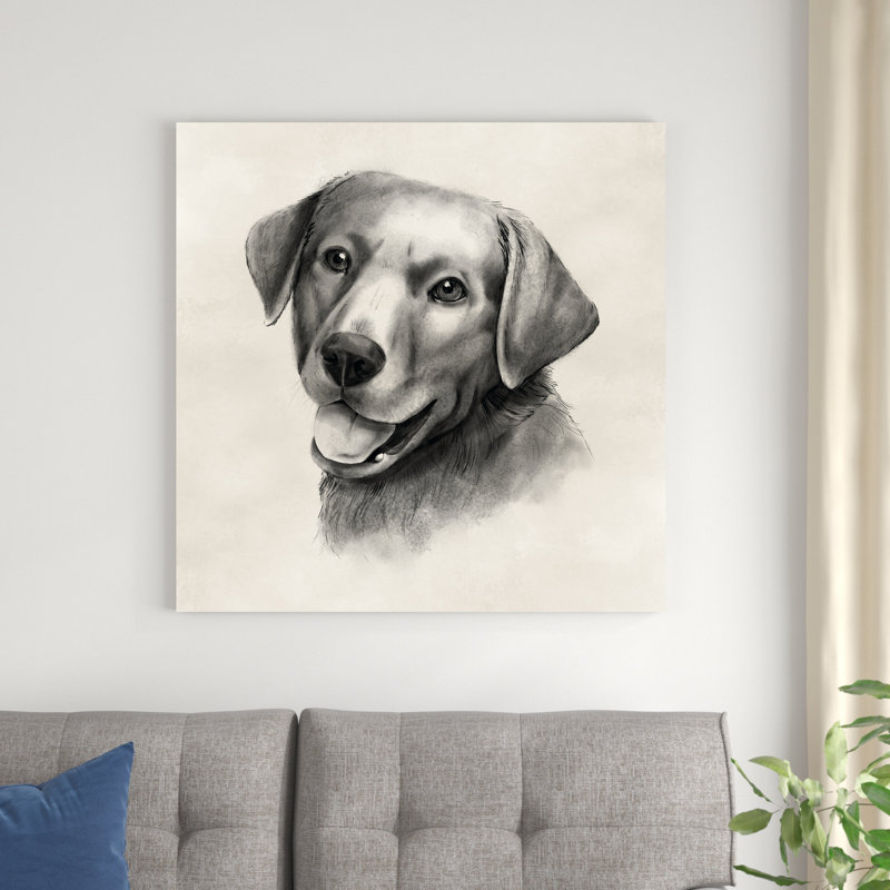 Charbon Labrador II, H 36 po x l 36 po