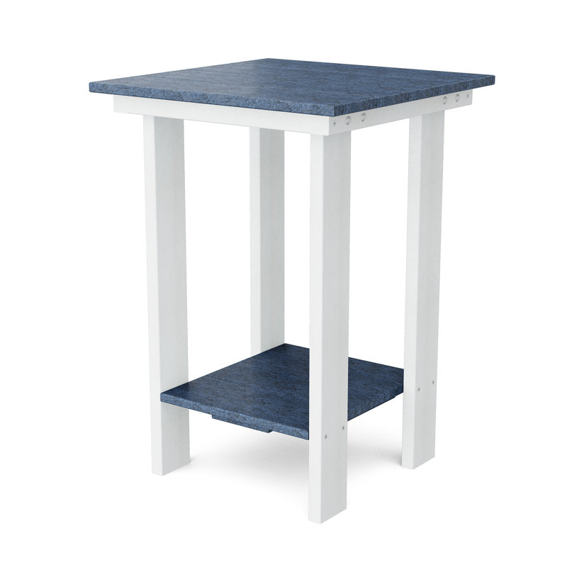 Contemporary Balcony Table, Patriot Blue/White