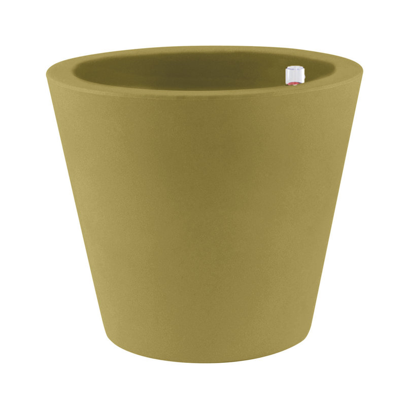 Cono Resin Pot Planter, 20" H x 19.75" W x 19.75" D, Anthracite