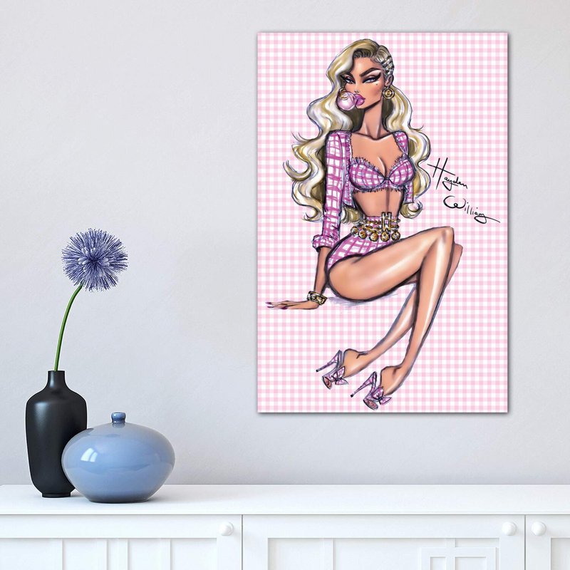 «Pretty In Plaid» par Hayden Williams - reproduction de photo, Toile tendue, H 18 po x l 12 po x 1,5 po