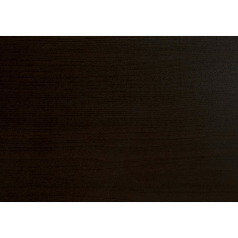 Table de salle à manger moderne 60 po - Stratifié brun, pieds en métal, design contemporain