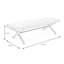 Banc rembourré en lin