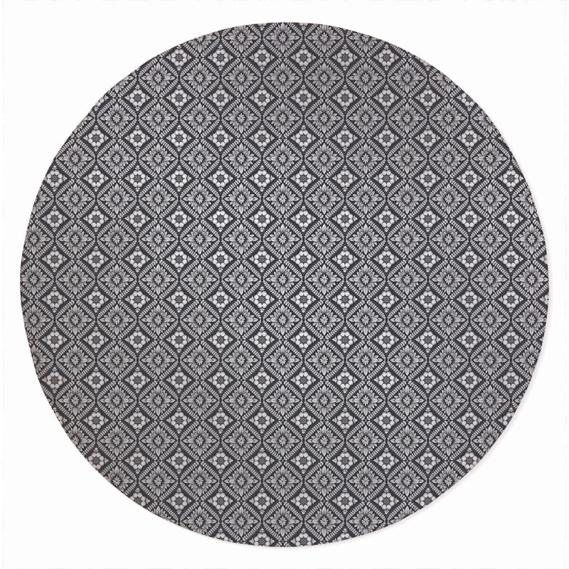 Talia Small Outdoor Area Rug, Round 5'