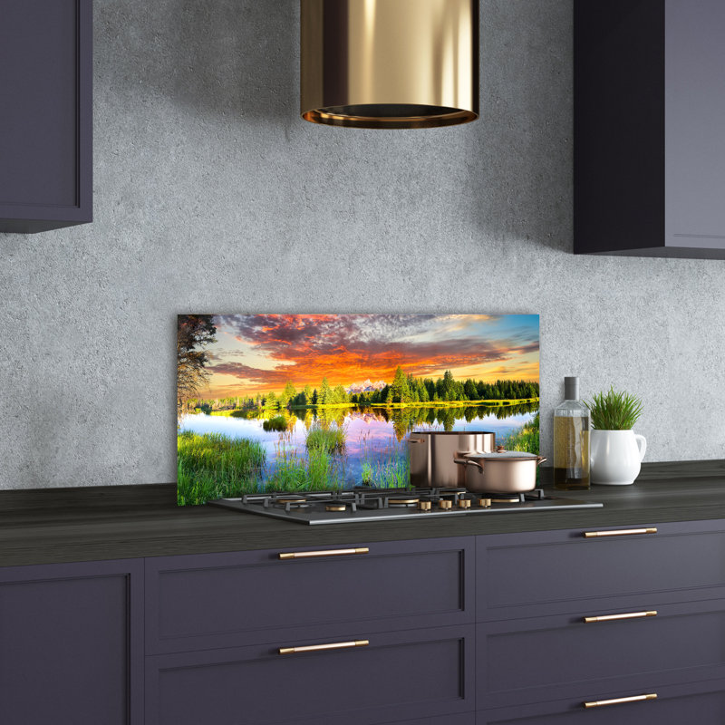 Giasa 50cm W x 100cm L Glass Peel and Stick Panel