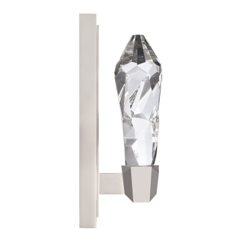 Angelus Steel LED Armed Sconce, Matte White