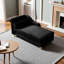 Chaise longue rembourrée en velours avec rangement l 60,6 po x P 30,3 po x H 27,5 po