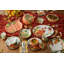 Assiettes à dîner en céramique 11 po Harvest Fields - Ensemble de 4 assiettes rustiques de style campagnard avec citrouille éclatante et motif botanique - Parfait pour les repas d'automne, les festins de l'Action de grâce et les rassemblements confor