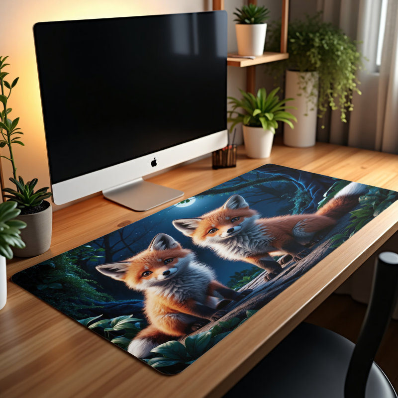 Polyester Desk Pad, 14.4x12.1