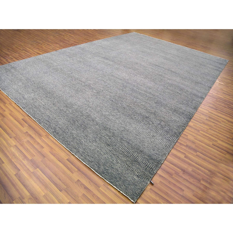 Tapis unique gris 12 pi 1 po x 18 pi 2 po Woullard