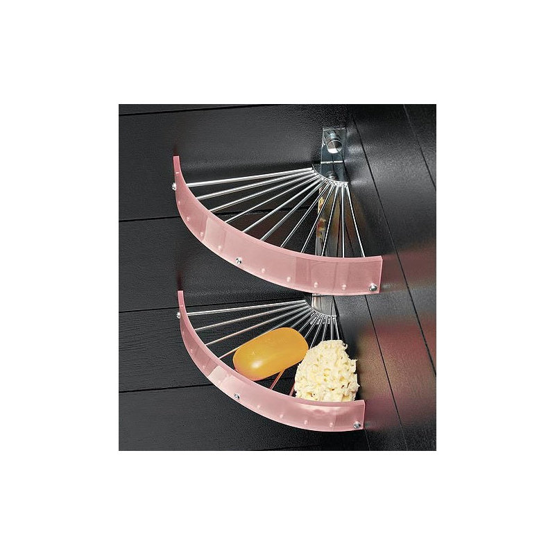Serviteur de douche en coin, Rose