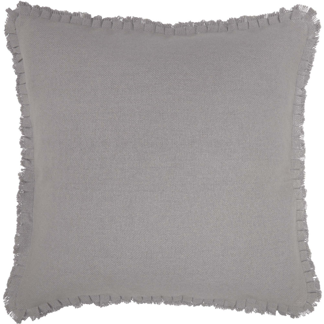 Burlap Dove Grey 100% Cotton Pillow Sham VHC Brands