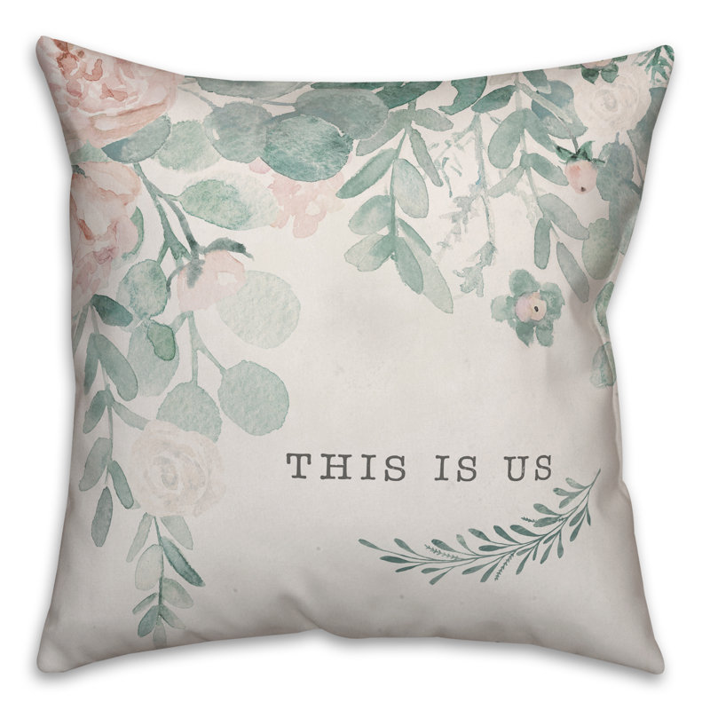 Floral Throw Pillow