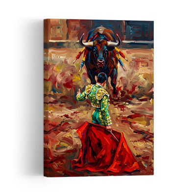 Matador Bullfight Arena Contemporary Wall Art Print